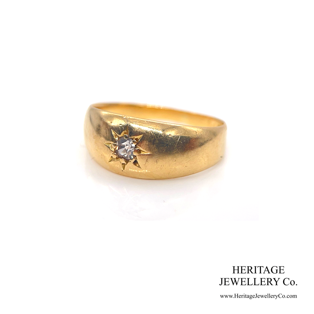 Edwardian Diamond Gypsy Ring (18ct gold; c.1903)