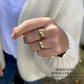 Gold and Diamond Snake Ring