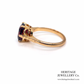 Fine Fire Garnet Solitaire Ring (18ct)