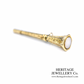 Antique Gold Key with Chalcedony Seal