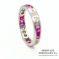 Ruby and Diamond Eternity Band (18ct White Gold)