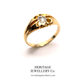 Antique Solitaire Diamond Gypsy Ring (c. 1870-1900)