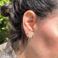 Sapphire and Diamond Earrings (14ct white gold)