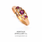 Antique Ruby and Diamond Ring (15ct gold; c.1892)