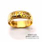 Antique Gold Mizpah Ring (18ct gold)