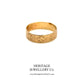 Antique Rose Gold Engraved Wide Band (c. 1890-1900)