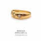 Antique 3-Stone Diamond Gypsy Ring