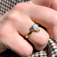 Pear-cut Diamond Solitaire Ring
