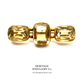Antique Gold and 3-stone Citrine Brooch