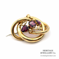 Antique Garnet & Gold Brooch Pendant (9ct gold)