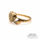 RESERVED - Victorian Gold Claddagh Ring