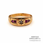 Victorian Pink Sapphire and Dia Gypsy Ring (15ct)