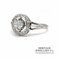 Art Deco Diamond Ring (18ct white gold)