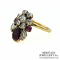Georgian Garnet and Diamond Duchesse Ring