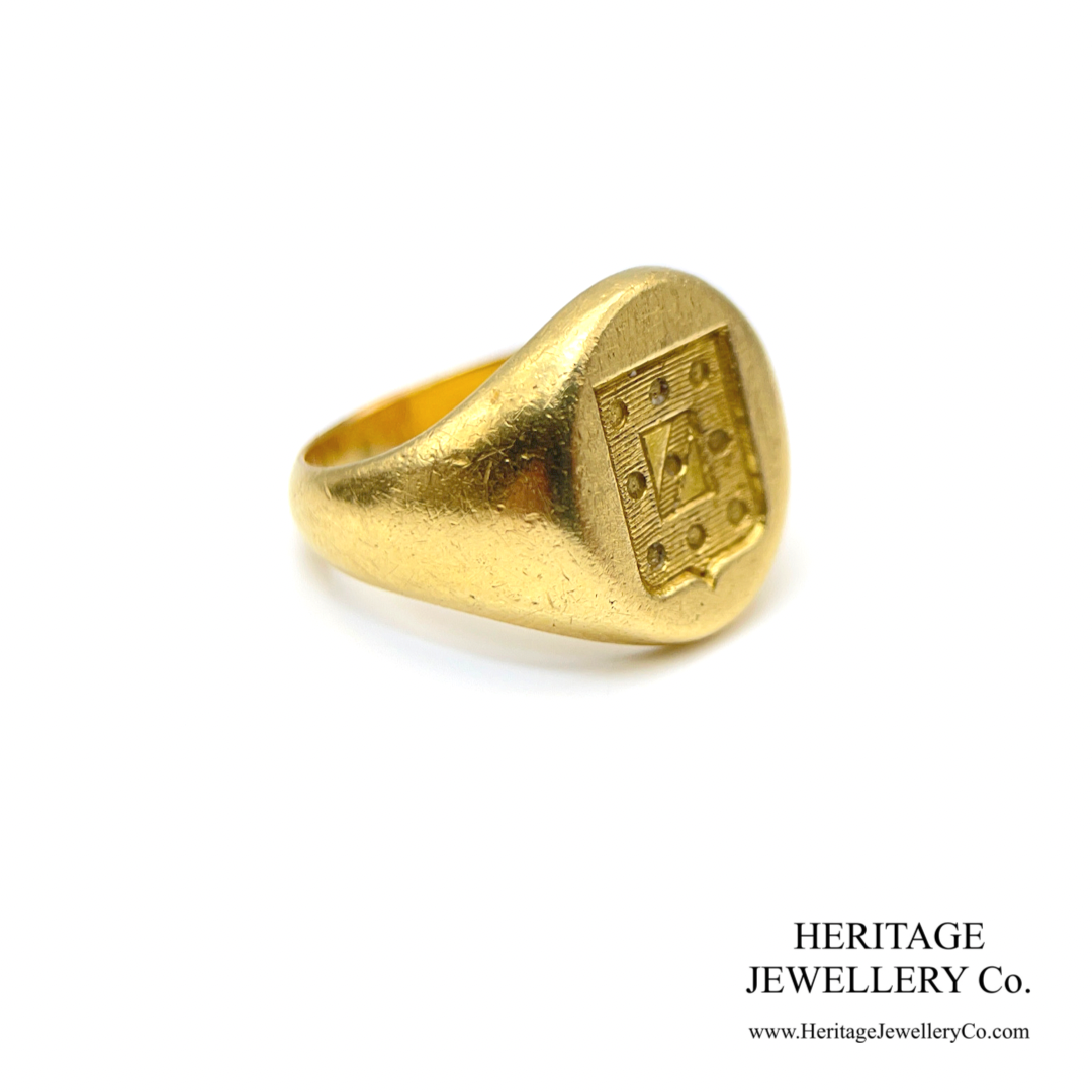Antique French Gold Signet Ring (18ct)