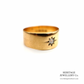 Antique Wide Diamond Gypsy Ring (c.1915; 18ct Gold)