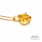 Fine Citrine Pendant Necklace (14ct gold)