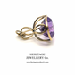 Amethyst Intaglio Fob Seal Pendant (15ct Gold)