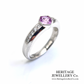 Pink Sapphire & Diamond Ring