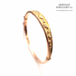 Vintage Gold Floral Bangle (c. 1938; 9ct gold)