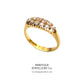 Antique Gold Two-Row Diamond Ring (c.0.50ct)