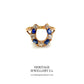 Antique Sapphire and Diamond Horseshoe Ring (c. 1890-1900)