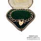 Antique Rose Gold Curb Bracelet with Heart Padlock