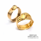 Gold and Diamond Snake Ring