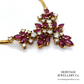 Vintage Ruby & Diamond Floral Collar