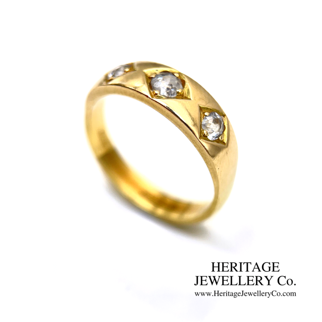 Vintage 3-Stone Diamond Gypsy Ring