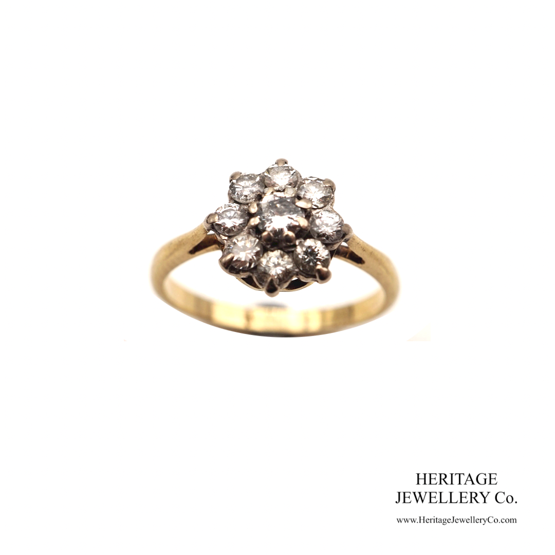 Antique Diamond Cluster Ring (0.50ct; 18ct gold)