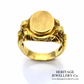 Art Nouveau Gold Signet Ring