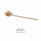 Antique Sapphire & Pearl Pin with Antique Box