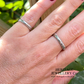 Tiffany & Co. Classic Platinum Milgrain Diamond Accent Band