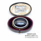 Victorian Banded Agate Brooch with Gold Mount