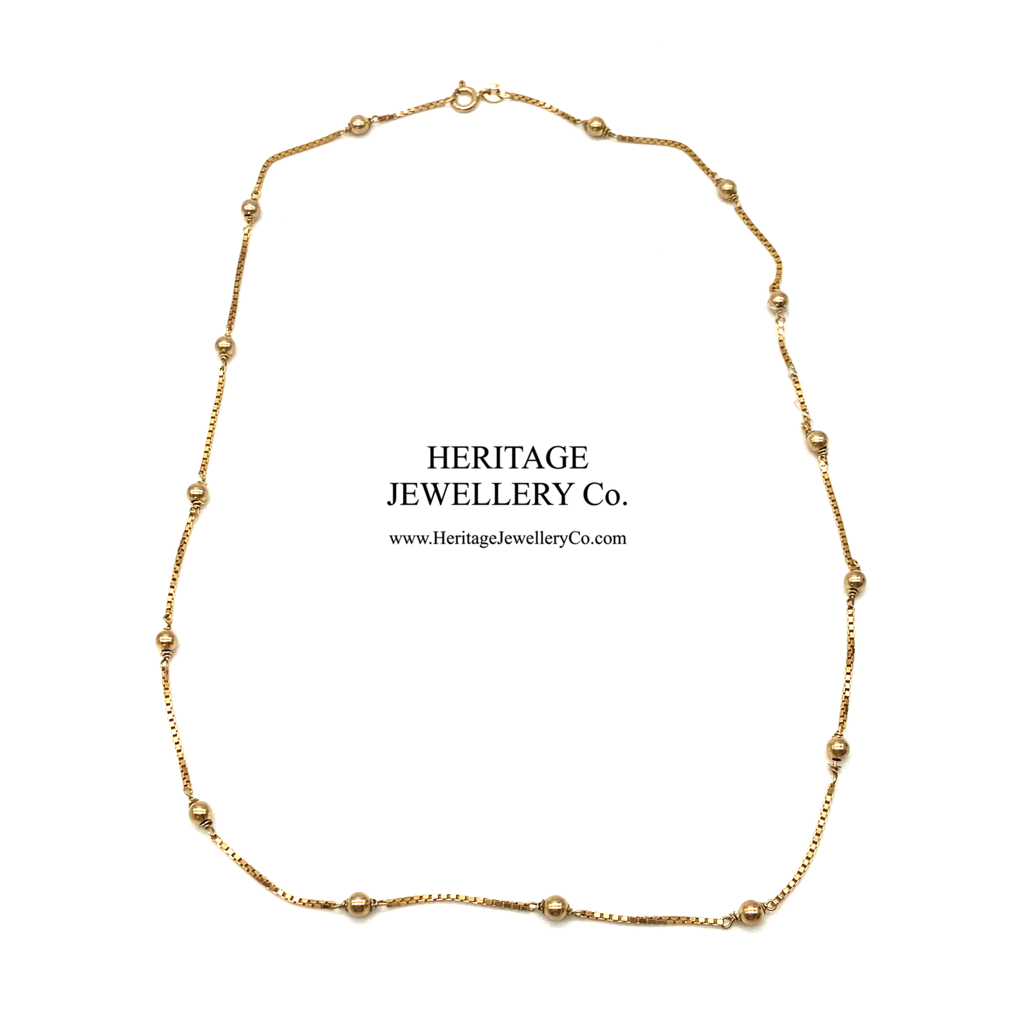Vintage Fancy Link Gold Chain Necklace