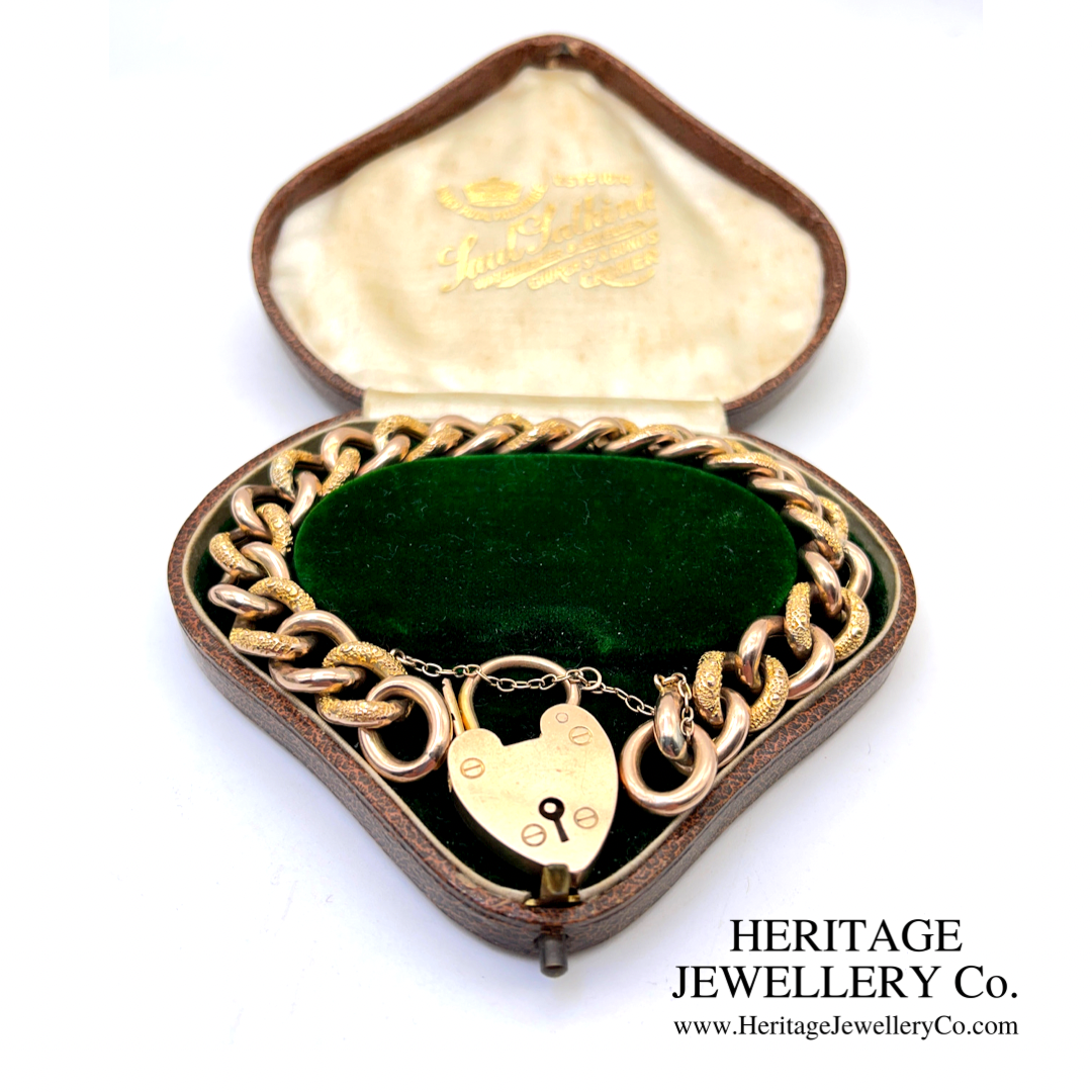 Antique Gold Curb Bracelet