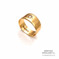 Antique Wide Diamond Gypsy Ring (c.1915; 18ct Gold)