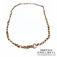 Antique Rose Gold Faceted Chain with Dog Clip