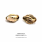 Antique Gold Floral Swirl Earrings