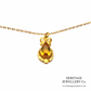 Citrine Pendant and Chain (9ct gold)