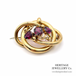 Antique Garnet & Gold Brooch Pendant (9ct gold)