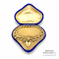 Gold Curb Bracelet with Heart Padlock (21.3g; 9ct gold)