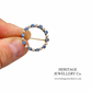Vintage Sapphire & Pearl Brooch