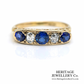 Antique Sapphire and Diamond 5-Stone Ring
