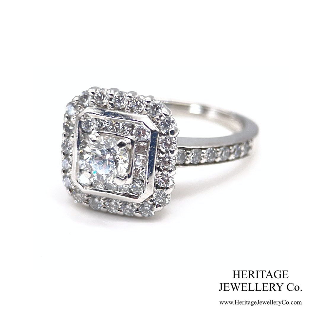 Platinum Diamond Cluster Ring (1.40ct)