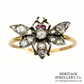 Georgian Diamond Butterfly Ring