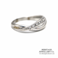 Vintage Diamond Cross-Over Ring (Platinum)