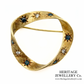 Cartier Diamond & Sapphire Brooch 18K Gold