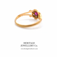 Antique Ruby & Diamond Daisy Ring
